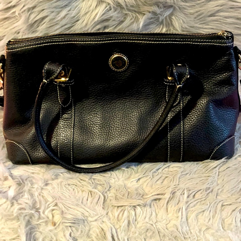 Dooney & Bourke Leather Black Pebble Shoulder Bag